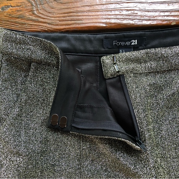 Metallic Sparkling Gold Lurex Shorts, Large - Picture 6 of 6